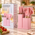 Set de Utensilios de Cocina de 19 Piezas en Silicona