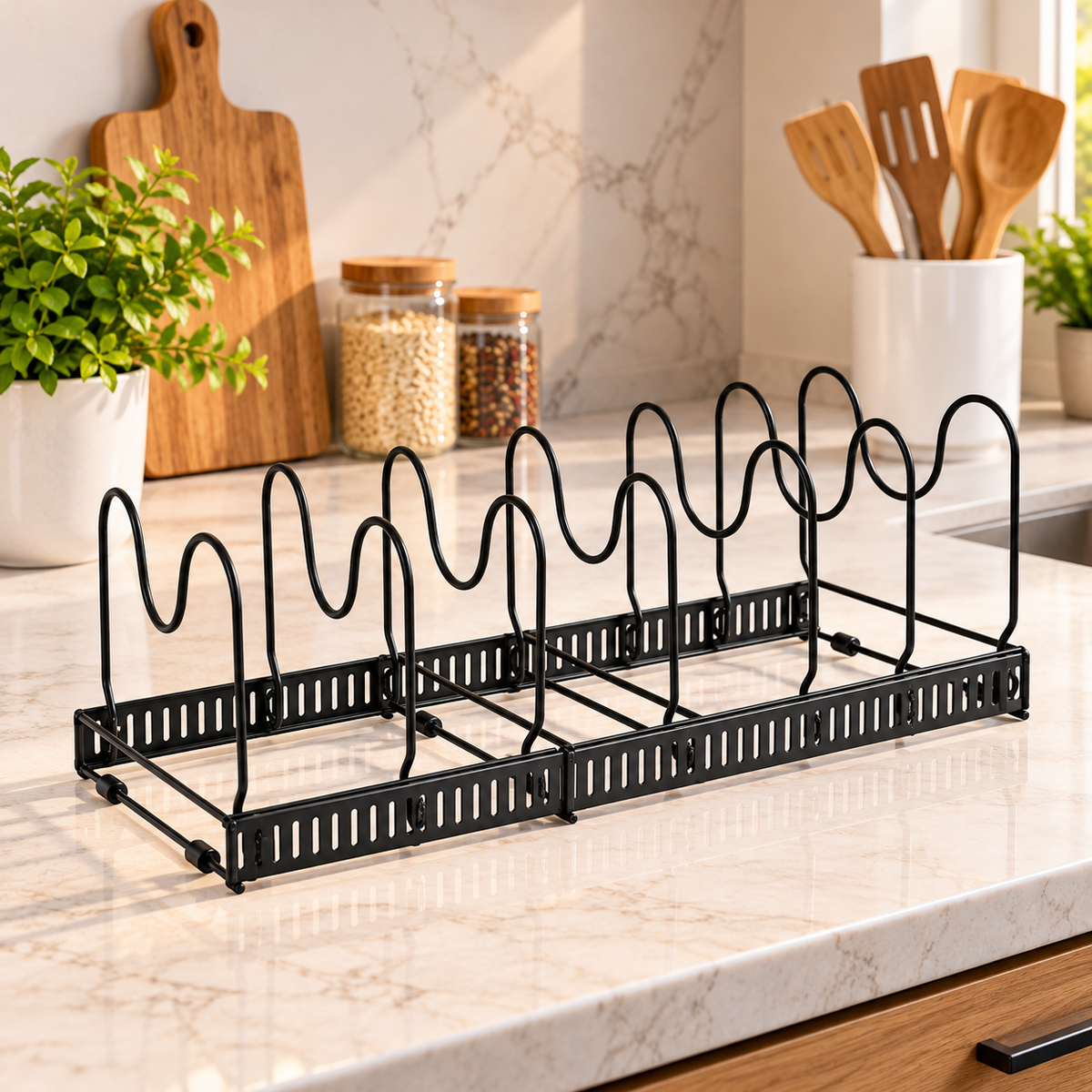 Organizador Extensible para Ollas y Sartenes